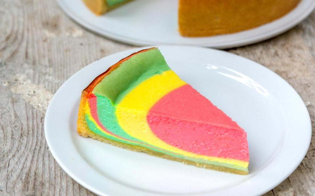 Regenbogenkuchen mit Opa Günters Backmischung