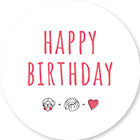 Happy Birthday Oblate in weiß von Kuchentratsch