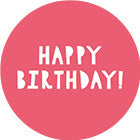 Happy Birthday Oblate in rosa von Kuchentratsch